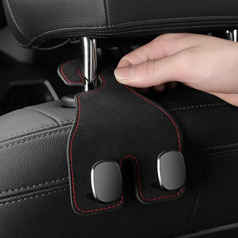 Car Headrest Hook Double Head seat hanging Hooks Auto Back Seat Organizer Hanger Handbag Clothes Bracket Interior Accessories