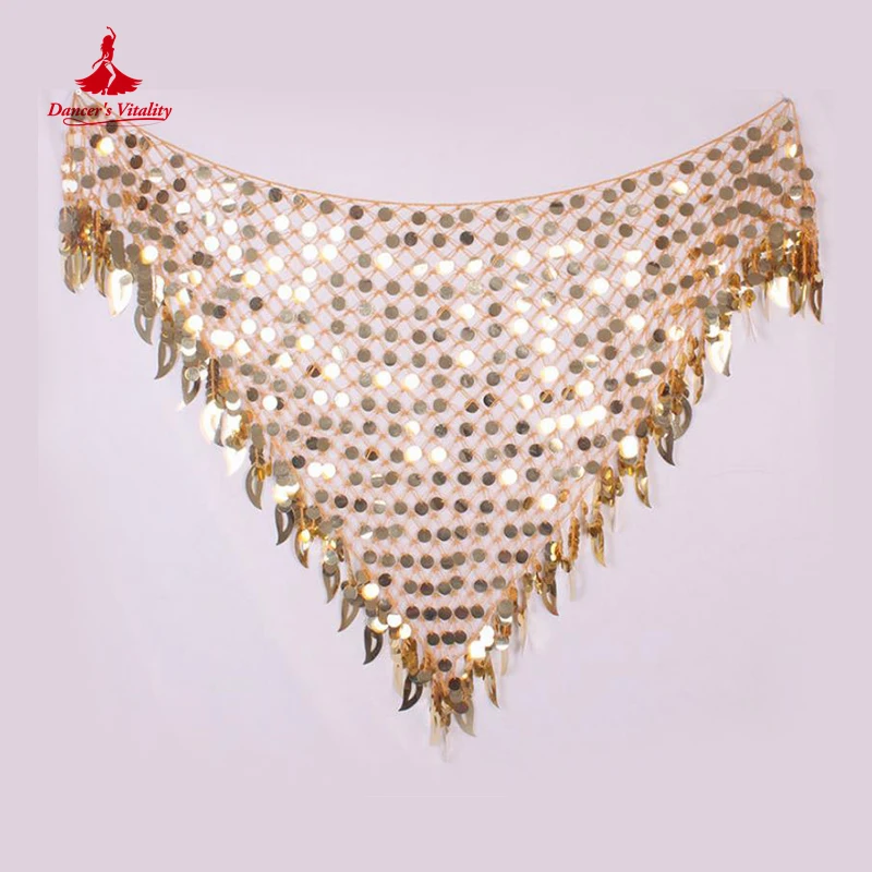 Women belly dance clothes sexy big sequins belly dance scarf lady dance accessories girls belly dance waist belt hip scarf