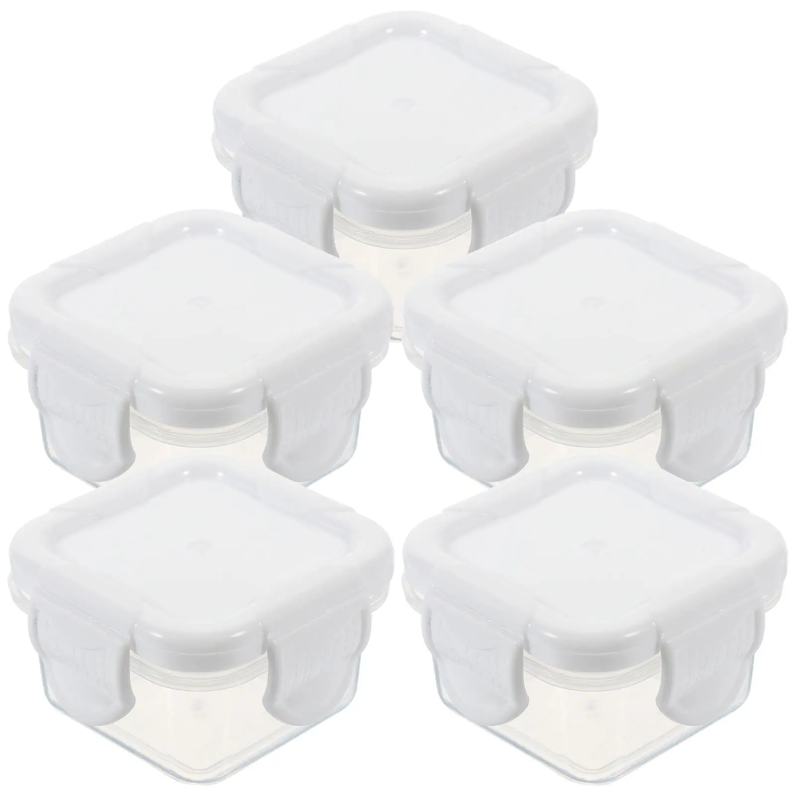 

5 Pcs Airtight Storage Box Containers with Lids Snack Lunch Boxes Food Animal for Kids Cover