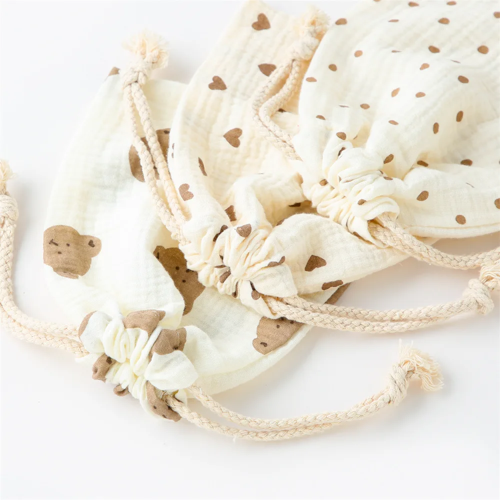 아기 가방 스트링 기저귀 정리함 면 캐디 오거나이저 동전 사탕 장난감 보관함 기저귀 파우치 아기 용품 필수품