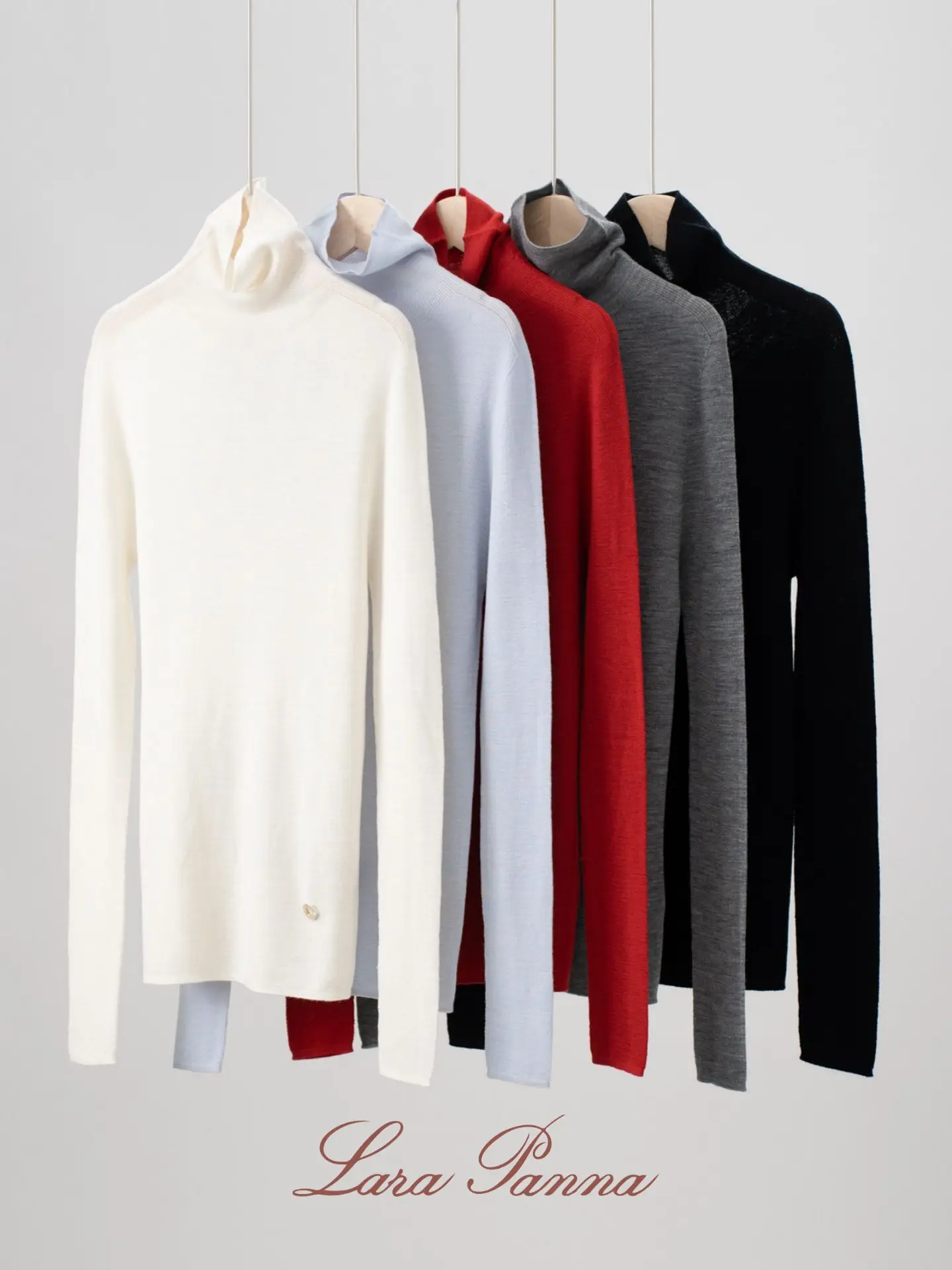 

Premium Woolen Knitted High Collar Long Sve Women's Top LP Early Autumn New Sle Simulated Camere Color Faionab...