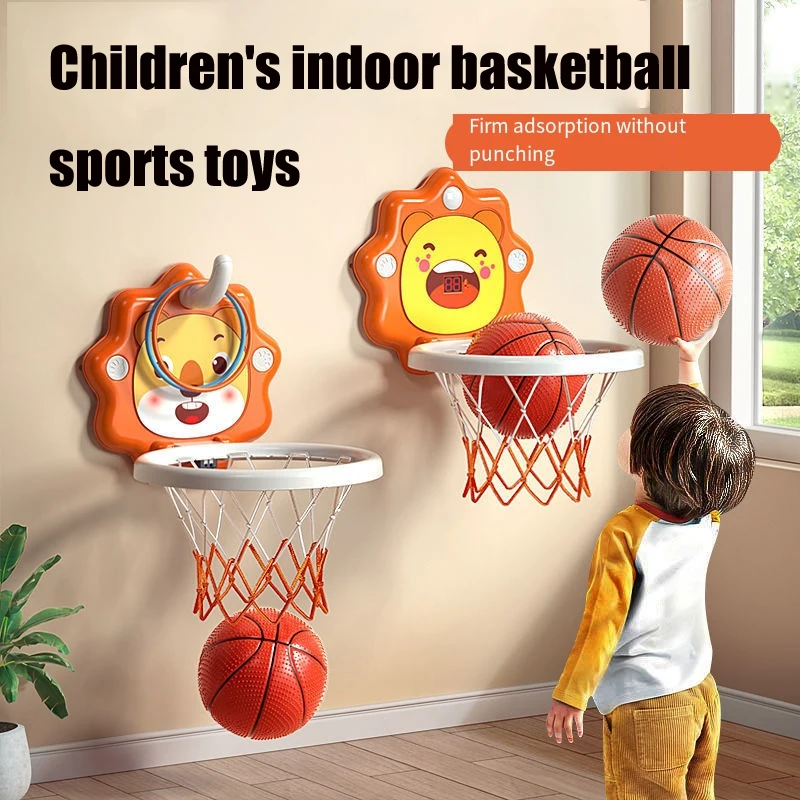 Kids Basketball Playing Set Outdoor Sport Game Adjustable Basket Holder Hoop Goal Game Mini Indoor Boy Children Shooting Toys