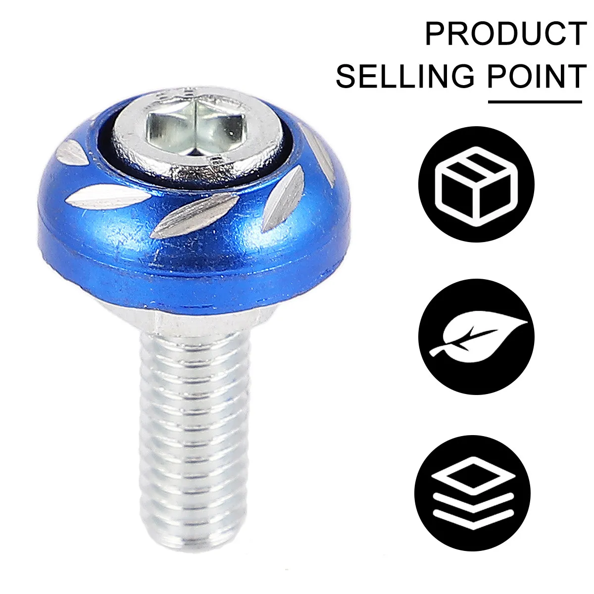 20Pcs 6Mm Aluminum Alloy Motorbike Screws Decorative Motorcycle License Plate Screw Electrocar Modification Cool Secure
