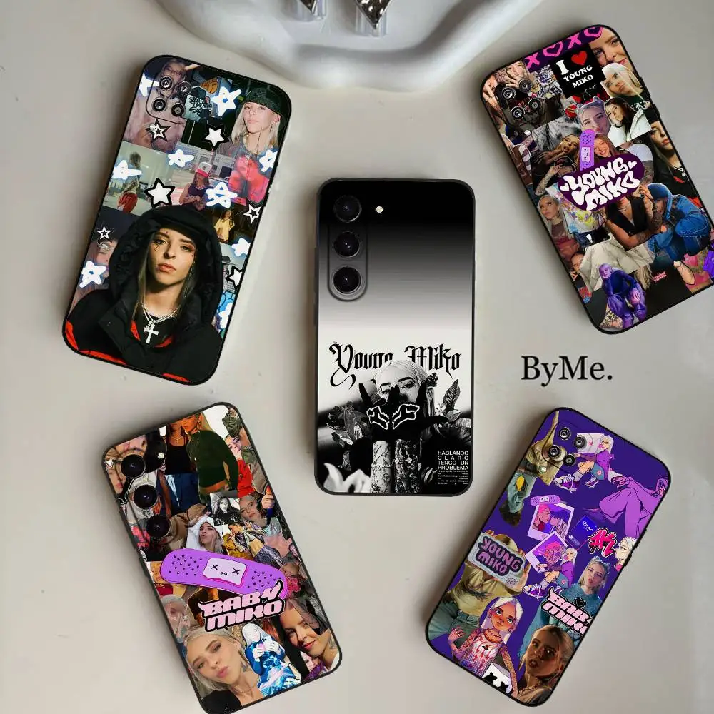 Funda de teléfono Singer-Y-young-M-miko-S para Samsung Galaxy S21 S22 S23 S24ULTRA S25ULTRA FE Ultra Plus5G A52S, funda suave