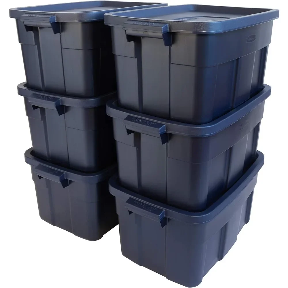 

Rubbermaid Roughneck️ Storage Totes 14 Gal, Durable Stackable Storage Containers, Great for Dry Food Storage, Clothing, Camping