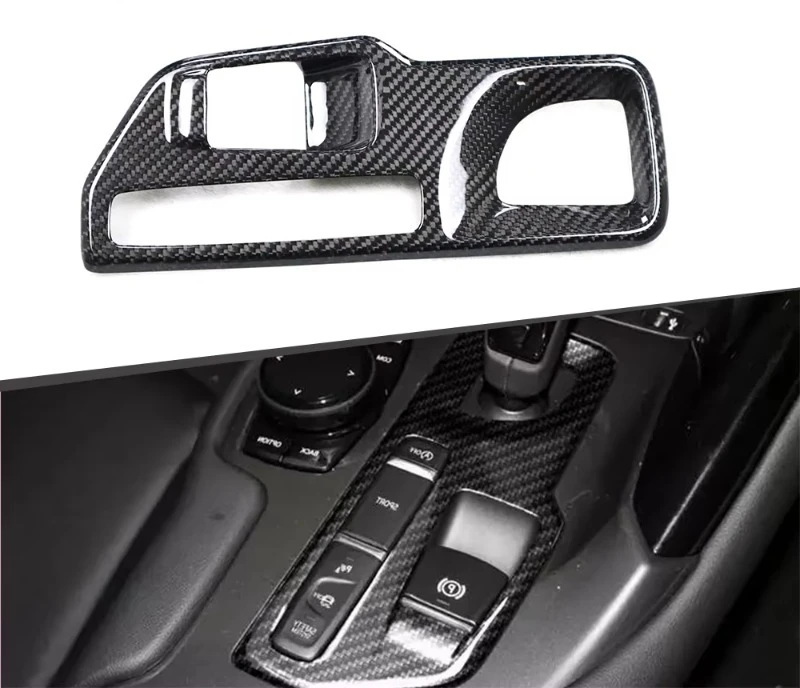 

Dry Carbon Fiber Gear Surround Trims for 2019-2023 Supra A90 Interior Trims