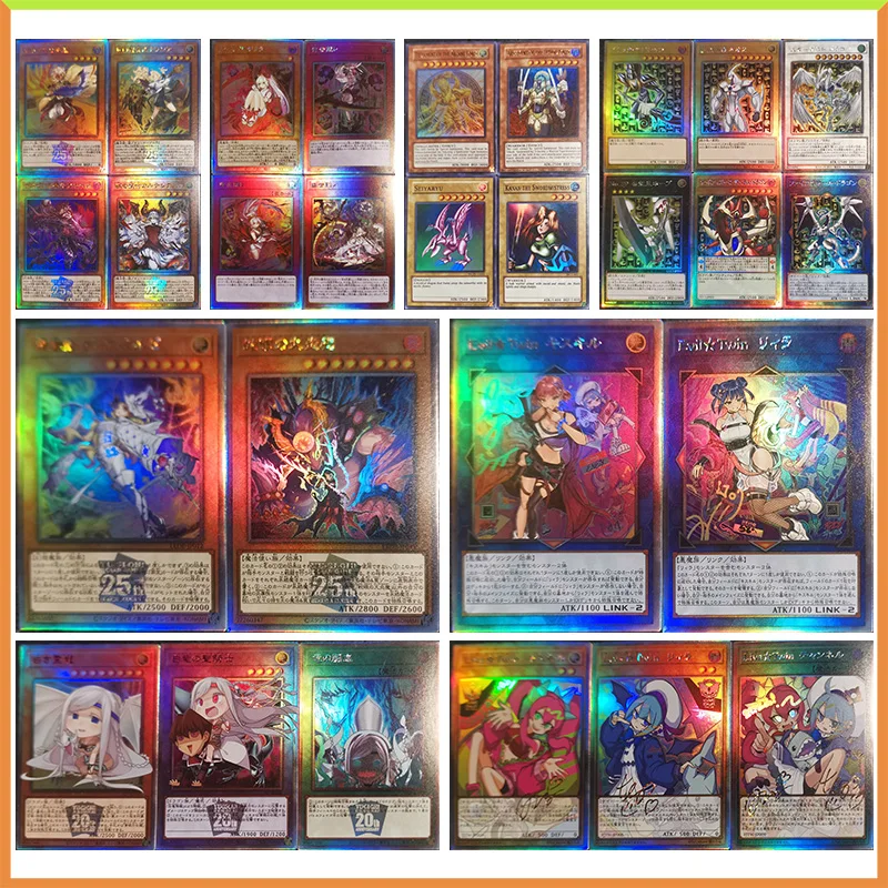 Anime Yu-Gi-Oh DIY ACG Alexis Rhodes Mana Tabletop Battle Game Laser Cards Toys for boys Collectible Cards Birthday Present