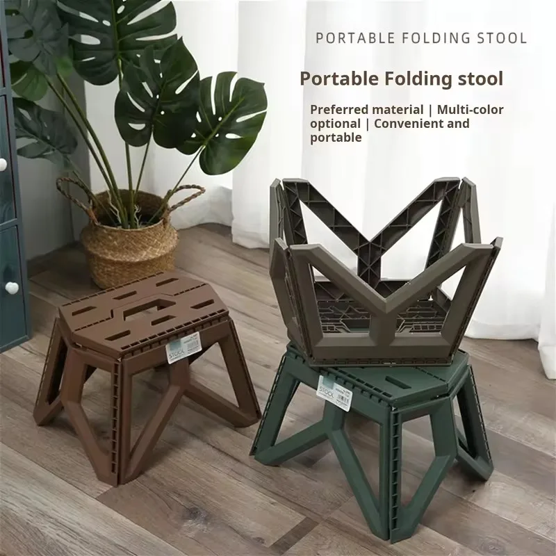 Portable Folding Seat for Outdoor Activities - Lightweight, Robust, and Long-Lasting Stool for Camping, Fishing, and Beach image 6