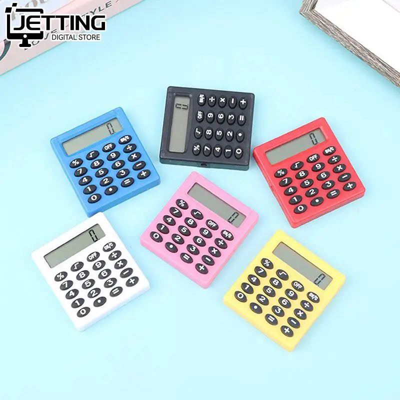 Cartoon Pocket Mini Calculator Handheld Pocket Type Coin Batteries Calculator Carry Extras Calculadoras School Office Calculator