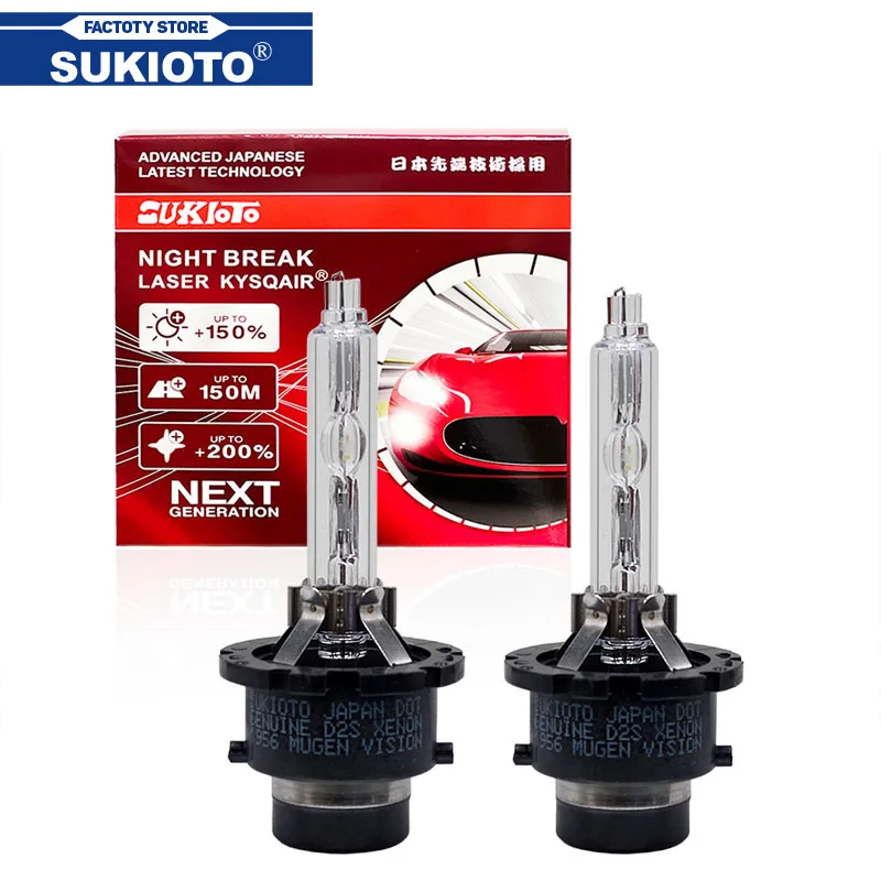 

2 шт. SUKIOTO GENUINE D2S D2R D4S D4R 5500K HID ксеноновые лампы для фар для Lexus Toyota ORIGINAL XENON LIGHT BULBS D2S HID D4S HID