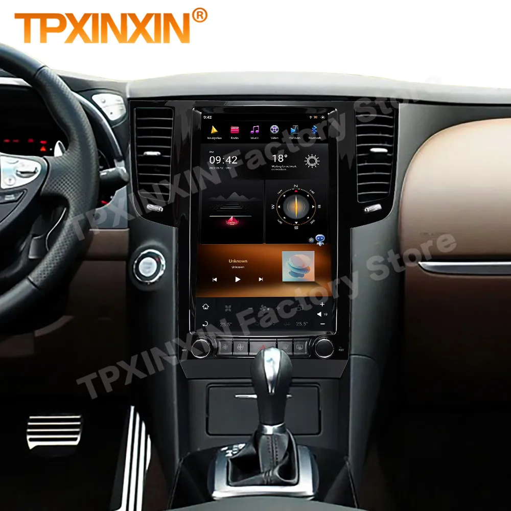 Android 11 Tesl- Screen Radio Receiver For Infiniti FX FX25 FX35 FX37 2009-2013 QX70 2013-2016 GPS Multimedia Player Head Unit