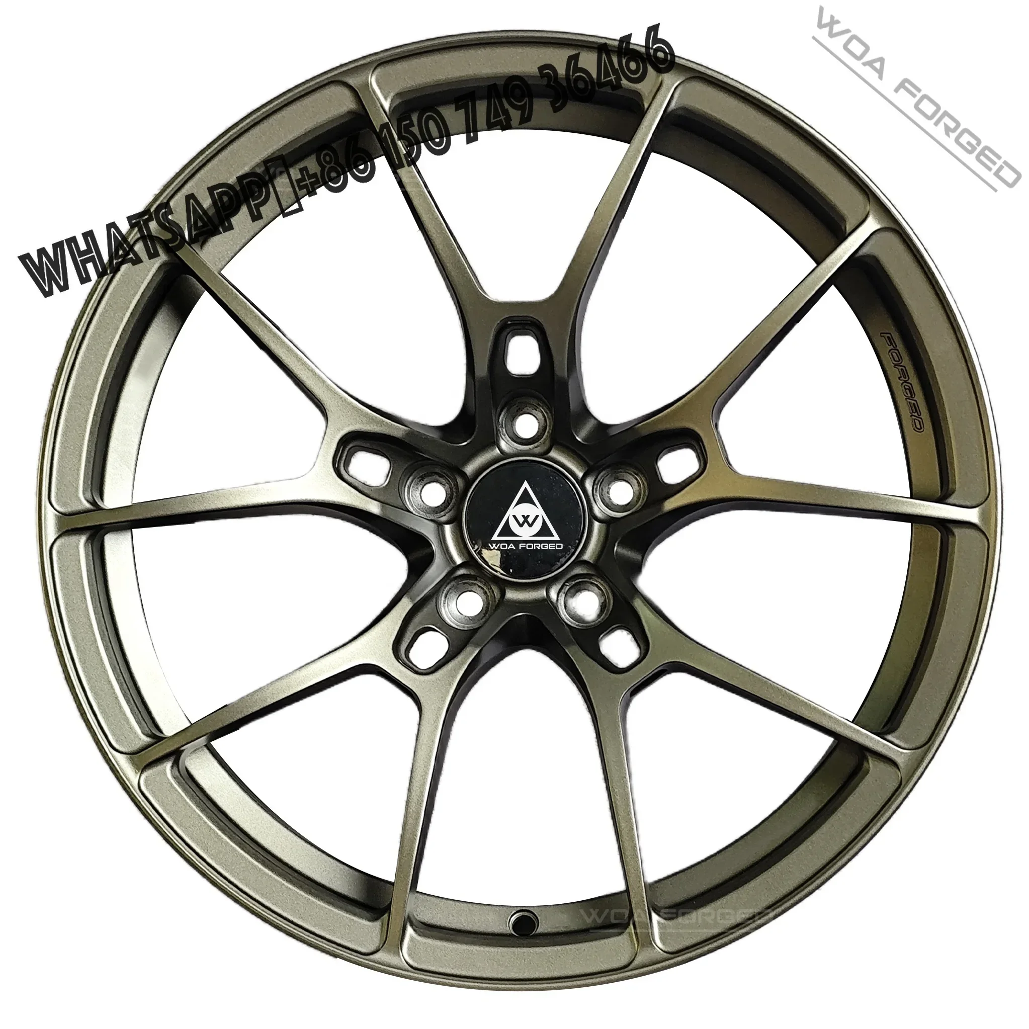 6061-T6 Matte Black Bronze 18 19 20 21 22 23 Inch Forged Alloy Rim One-piece Forged Wheels for for  BMW Mercedes Land Ro