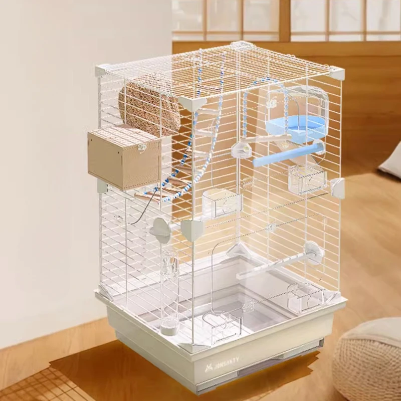 Large Acrylic Transparent Bird Cages Budgie Canary Outdoors Portable Bird Cages Southe Park Jaula Pajaro Pet Products WZ50BC