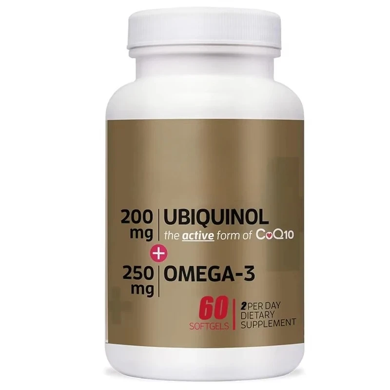 

Коэнзим Q10 200 мг содержит рыбье масло Omega 3 250 мг, очень прочный, здоровый антиоксидант для сердца, натуральная дополнительная капсула