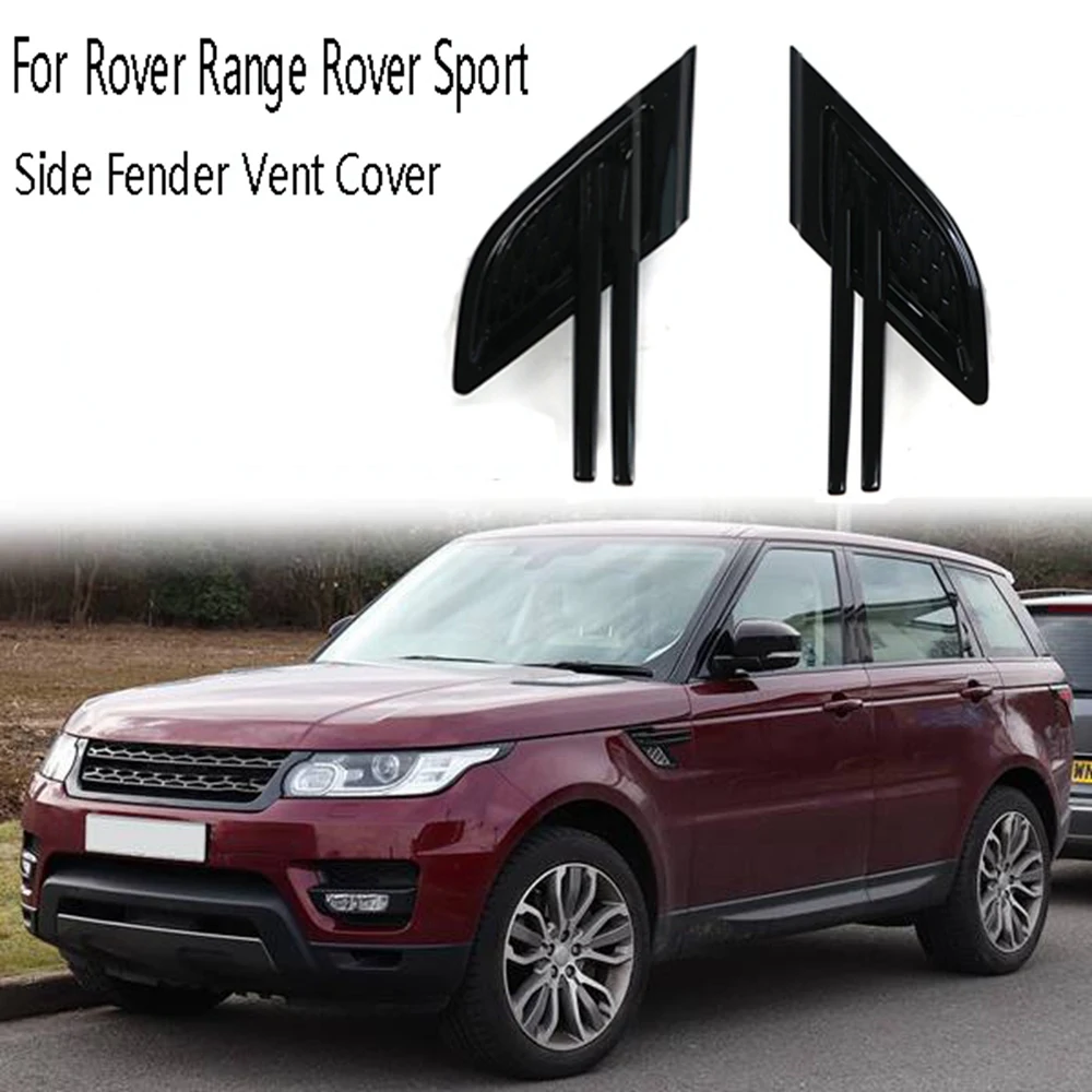 Car Side Fender Vent Cover Fender Decoration Side Wing Air Vent Hood Intake Trim for Land Rover Range Rover Sport