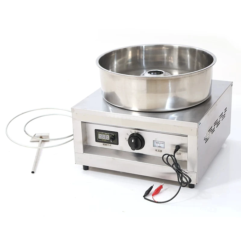 

Gas-Fired Cotton Candy Machine Automatic DIY Fancy Cotton Candy Machine Digital Speed Controller Full-Blade Syrup Dispenser