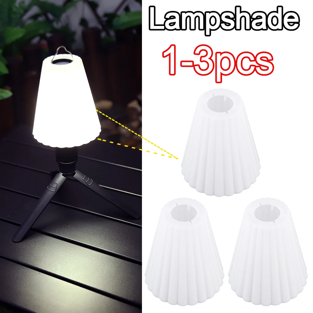 1-3Pcs White Lampshade Cover Flashlight Lampshade Bedroom Bedside Household Bulb Dustproof Decor Outdoor Camping Light Covers