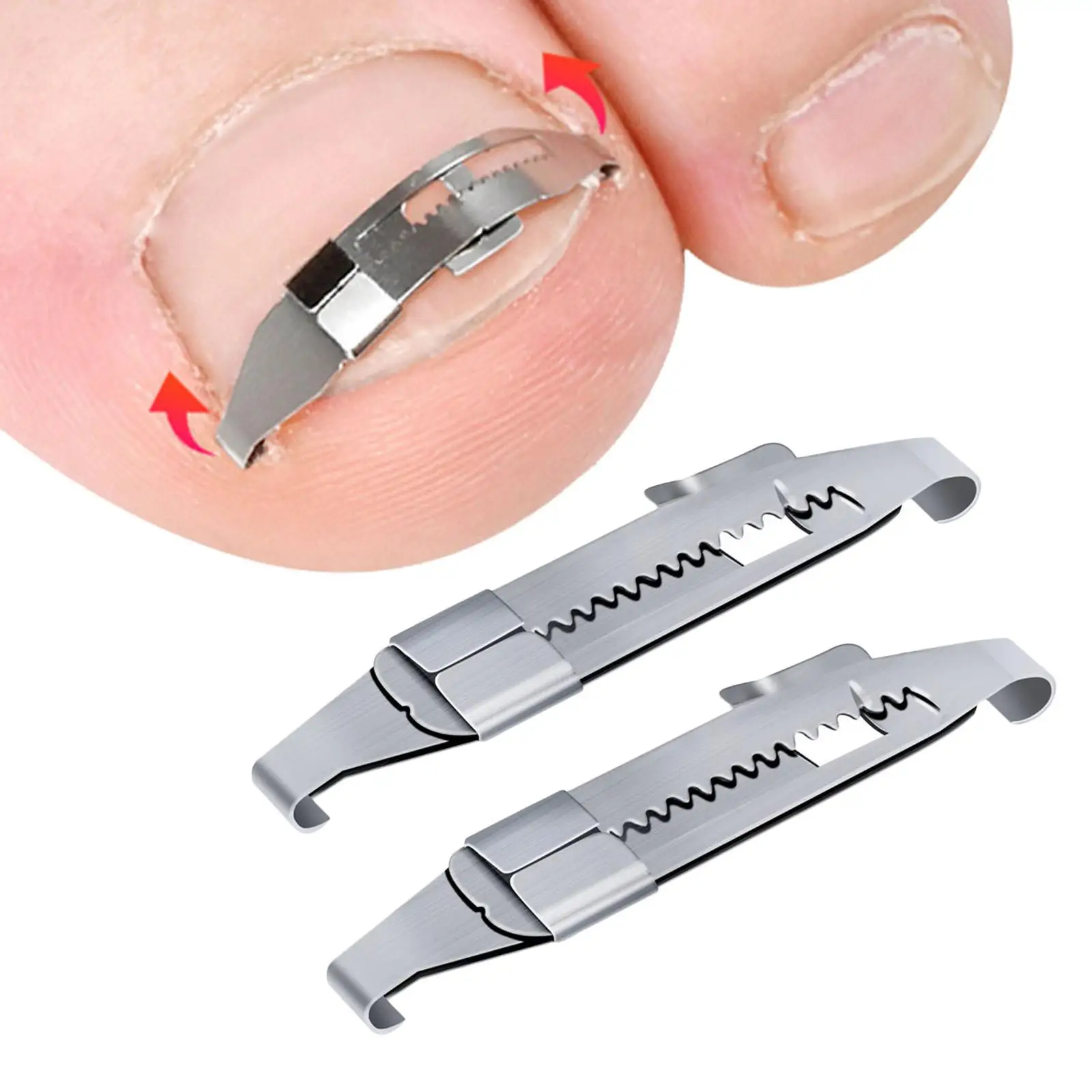 2x Ingrown Toenail Correction Tools Convenient Curved Professional Pedicure