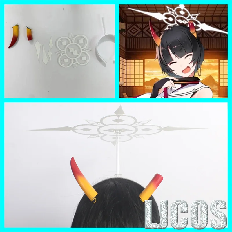 

Blue Archive Nia Cosplay Halo Headwear Horns Replica Prop Decoration Character Accessories