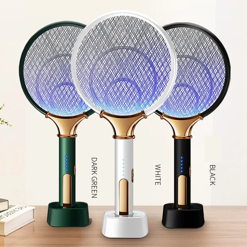 

1200mAh Electric Mosquito Swatter LED Rechargeable Anti Fly Bug Zapper Killer Trap Insect Racket Pest Control Product