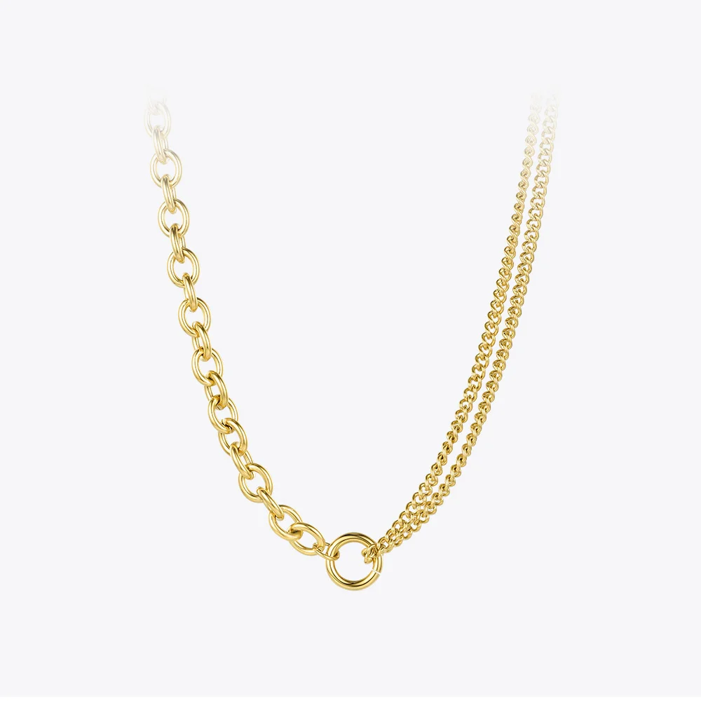 ENFASHION Link Chain Choker Necklace Women Gold Color Stainless Steel Necklaces 2020 Friends Gifts Fashion Jewelry Collier P3070