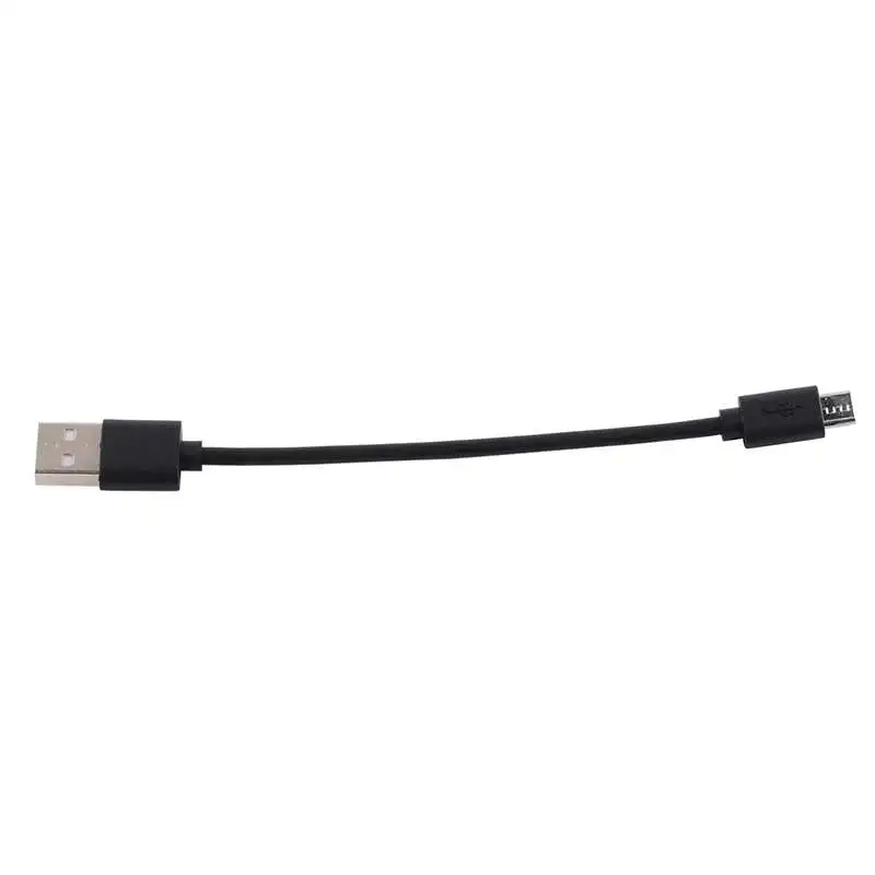 Micro USB Cable 10cm TPE Black 3.5mm Thick 60 Copper Wires Line for Development Board PC Peripherals Accessory Tool Equipment