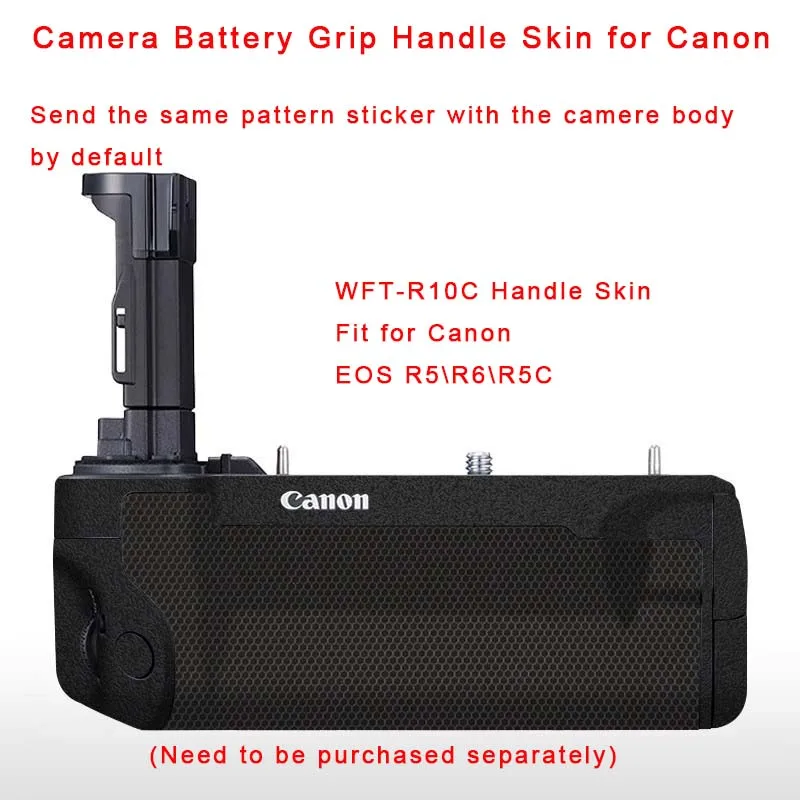 Camera Battery Grip Handle Premium Skin Decal Wrap Film Protector Sticker for Canon EOS BG-R10 BG-E22 WFT-R10C CF-R20EP BG-R20