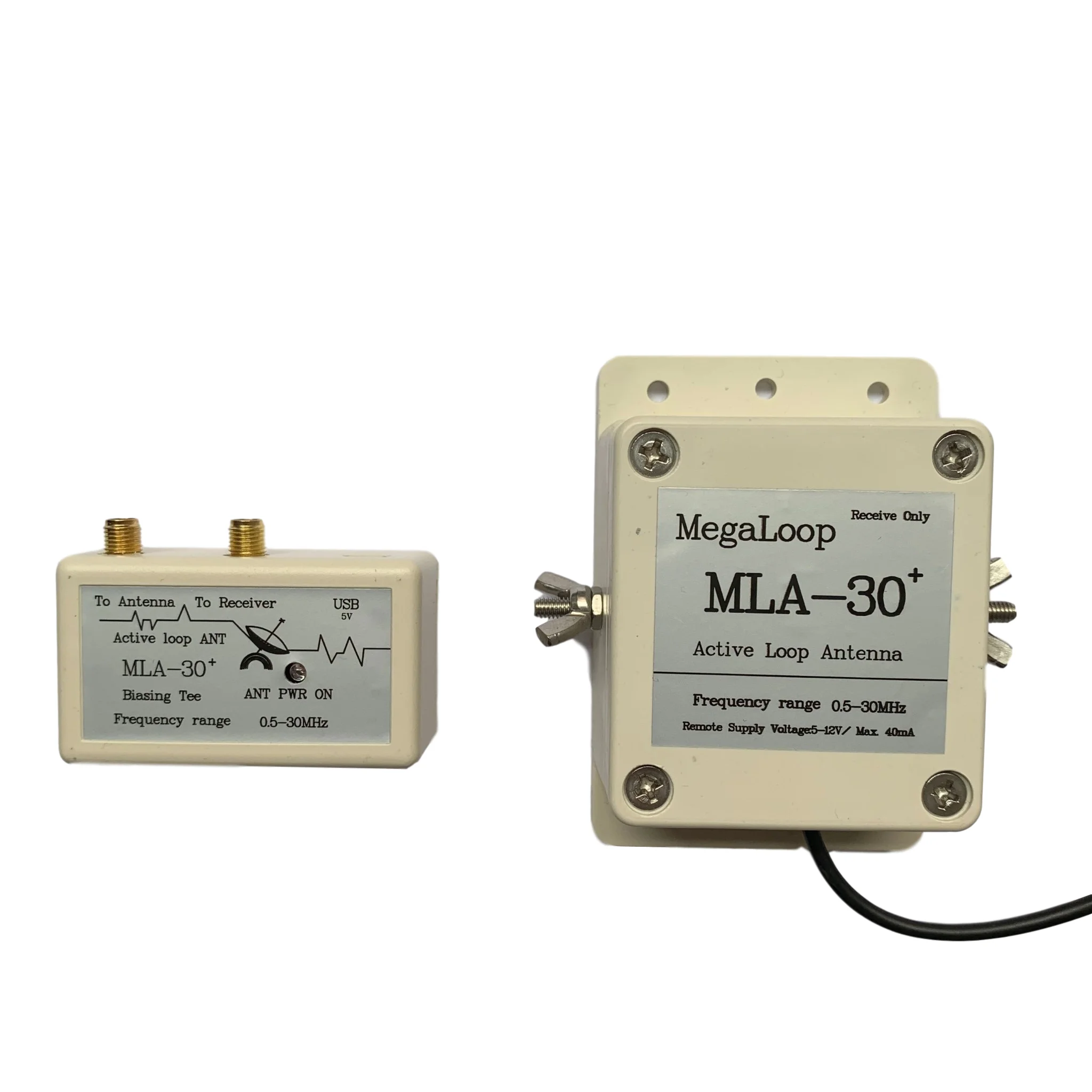 MLA-30 + Ring Active Receiving Antenna, Low Noise, Medium Wave, Short Wave Antenna, Balcony Erection