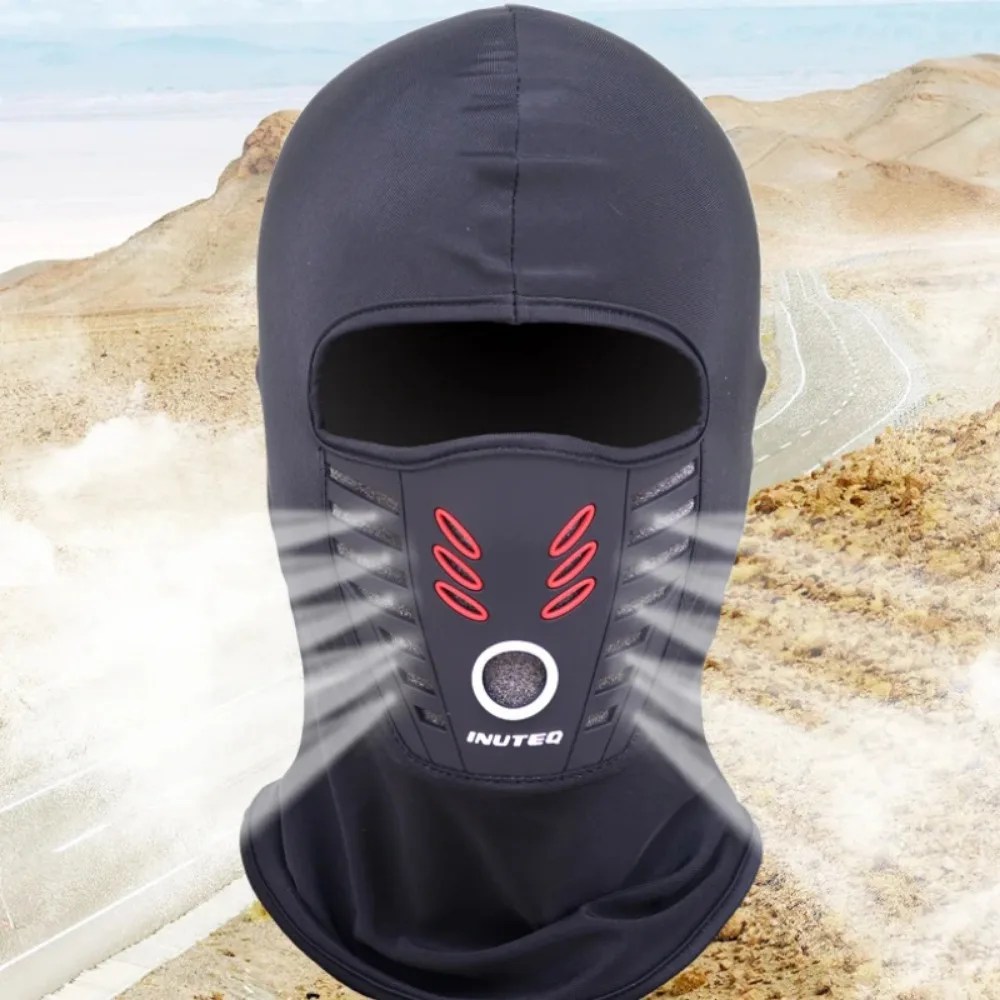 Winter Warm Fleece Motorcycle Face Mask Anti-dust Windproof Full Face Cover Summer Breathable Hat Neck Helmet Mask Balaclavas