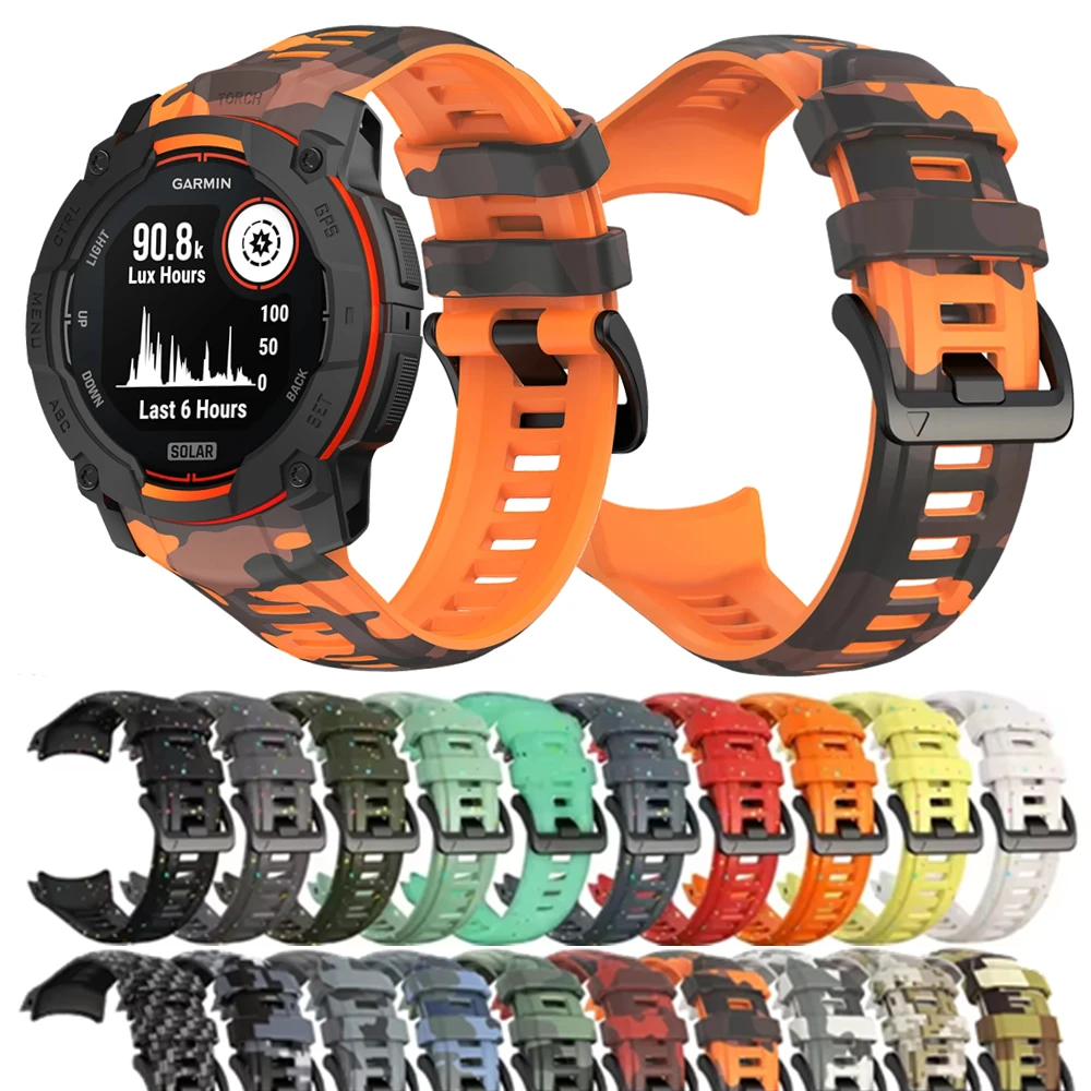 

Silicone Strap For Instinct 3 Solar 50mm Band Sport Watchband For Instinct 3 Amoled 50mm Correa No Gaps Bracelet Wristband 26mm