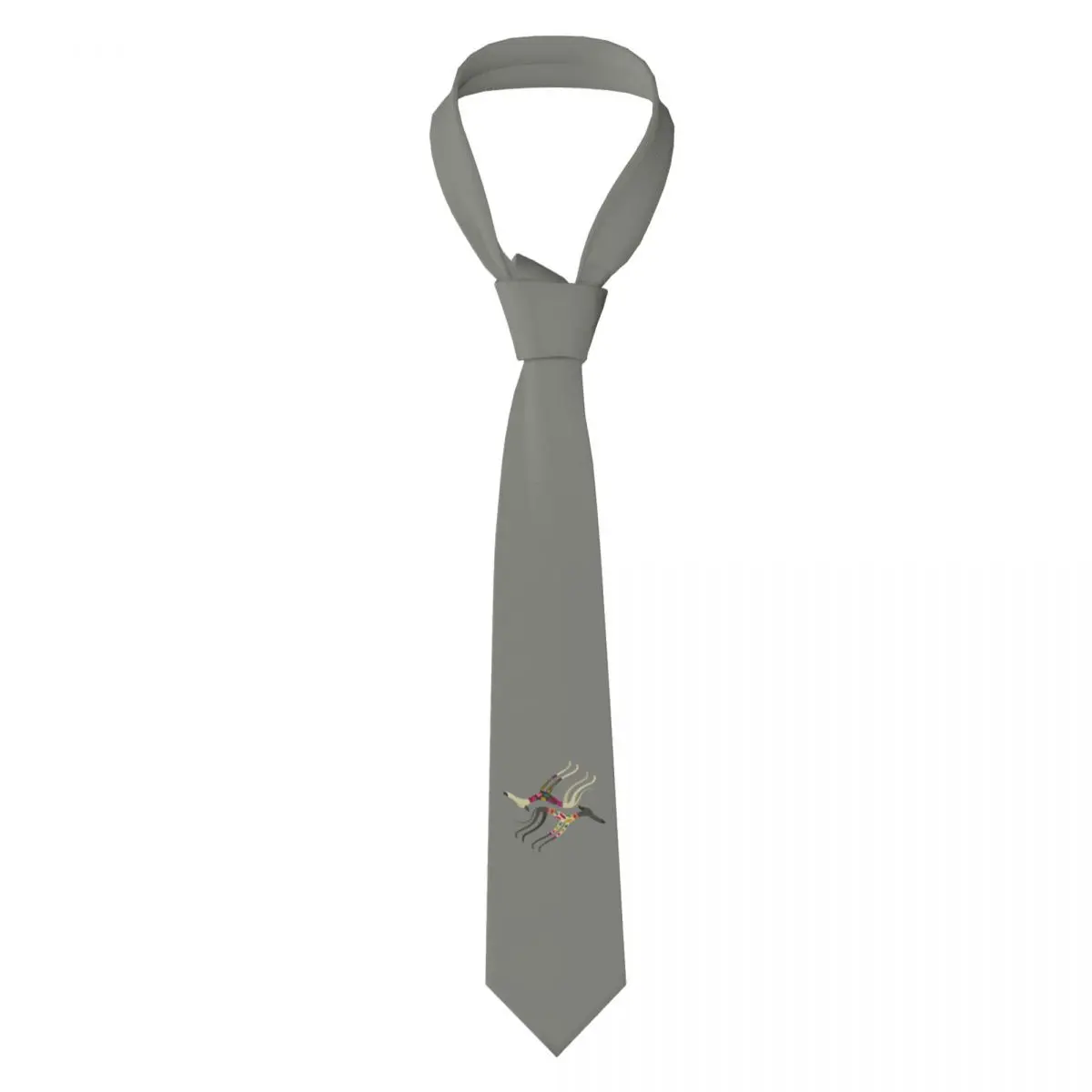 Custom Greyhound Dog Necktie Mens Mens Suit Tie Grey Sighthounds For Thanksgiving Day