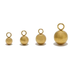 20pcs Stainless Steel Solid Ball Beads Charms Pendants for Necklace Making DIY Jewelry Earrings Findings Bracelets Supplies