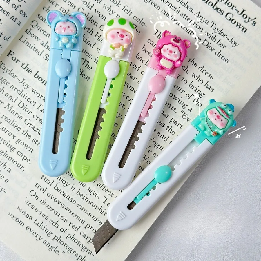 1Pc Mini Cartoon Art Knife Convenient Student Diy Handmade Paper Cutter Split Express Small Knife