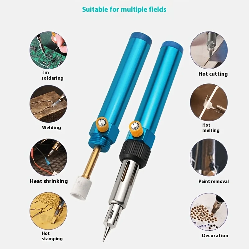 Handcraft Enthusiasts Welding Tools, Portable Soldering Iron Set, Interchangeable Head, Precision Soldering Pen, Multifunctional