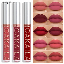 Brillo de labios mate de 18 colores, Pintalabios líquido, maquillaje de larga duración, Sexy, rojo, rosa, desnudo, venta al por mayor, a granel