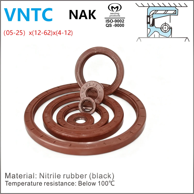 

FKM Oil Seal(ID:05/06/07/08/09/10/11/12/13/14/15/16/17/18/19/20/22/24/25mm)