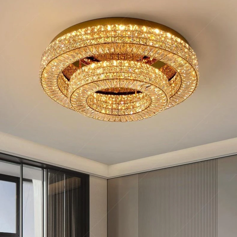 

Modern home decoration crystal chandelier, stair Pendant lamp, living room Pendant lights, interior lighting