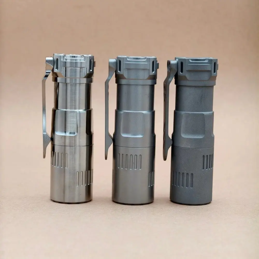 Reylight Rook Ti 18350 EDC Flashlight with Rechargeable 18350 Battery LED Flash Light Mini Torch