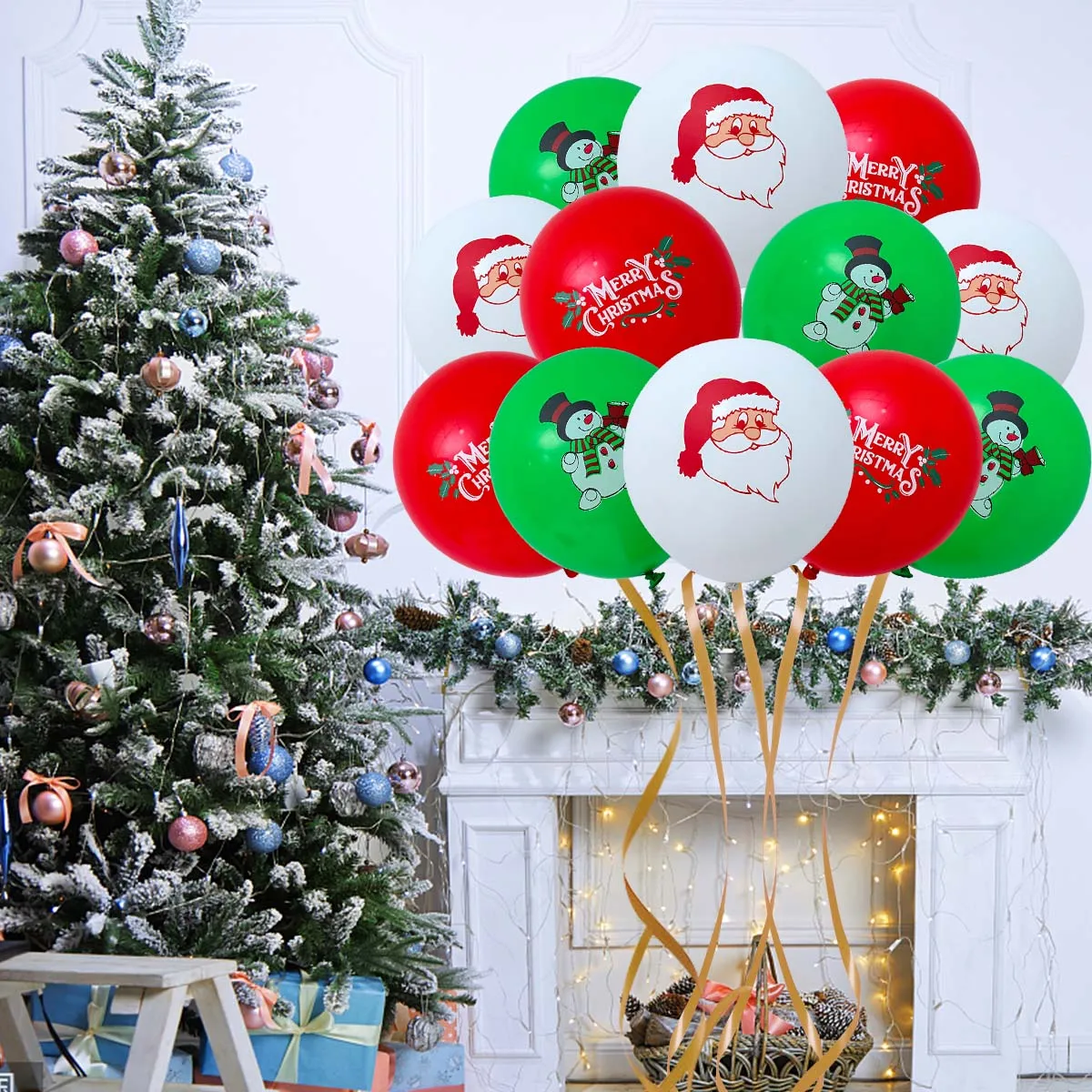 

Latex Christmas Balloons Santa Claus Elk Xmas Tree Christmas Party Balloons Merry Christmas Decoration for Home Happy New Year