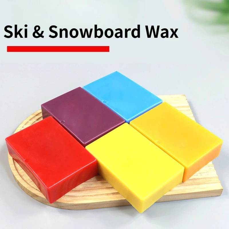 Ski Snowboard Wax Different Snow Temperature Range Reduce Friction Smooth Glide Ski Ski Board Bottom Maintenance Wax Multicolor