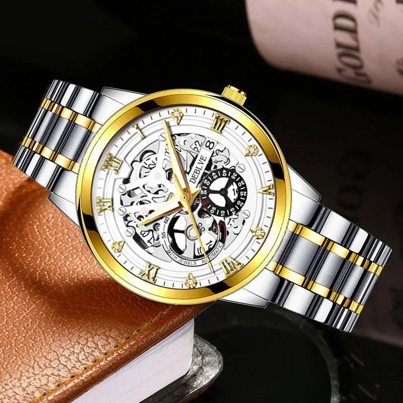 Men Watch Top Brand Luxury Sports Quartz Mens Watches Full Steel Waterproof Chronograph Wristwatch Men Relogio Masculino