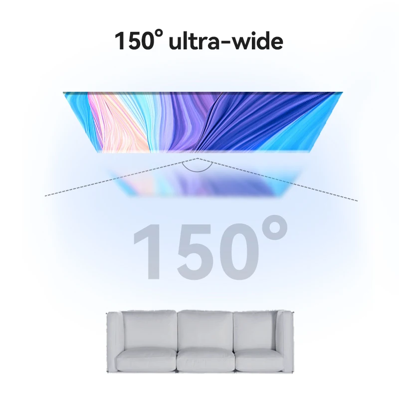 Wanbo 100inch HD Anti-Light Curtain Projector Screen 16:9 Indoor Ultra View Portable Foldable 3D 4K Proyector Screen