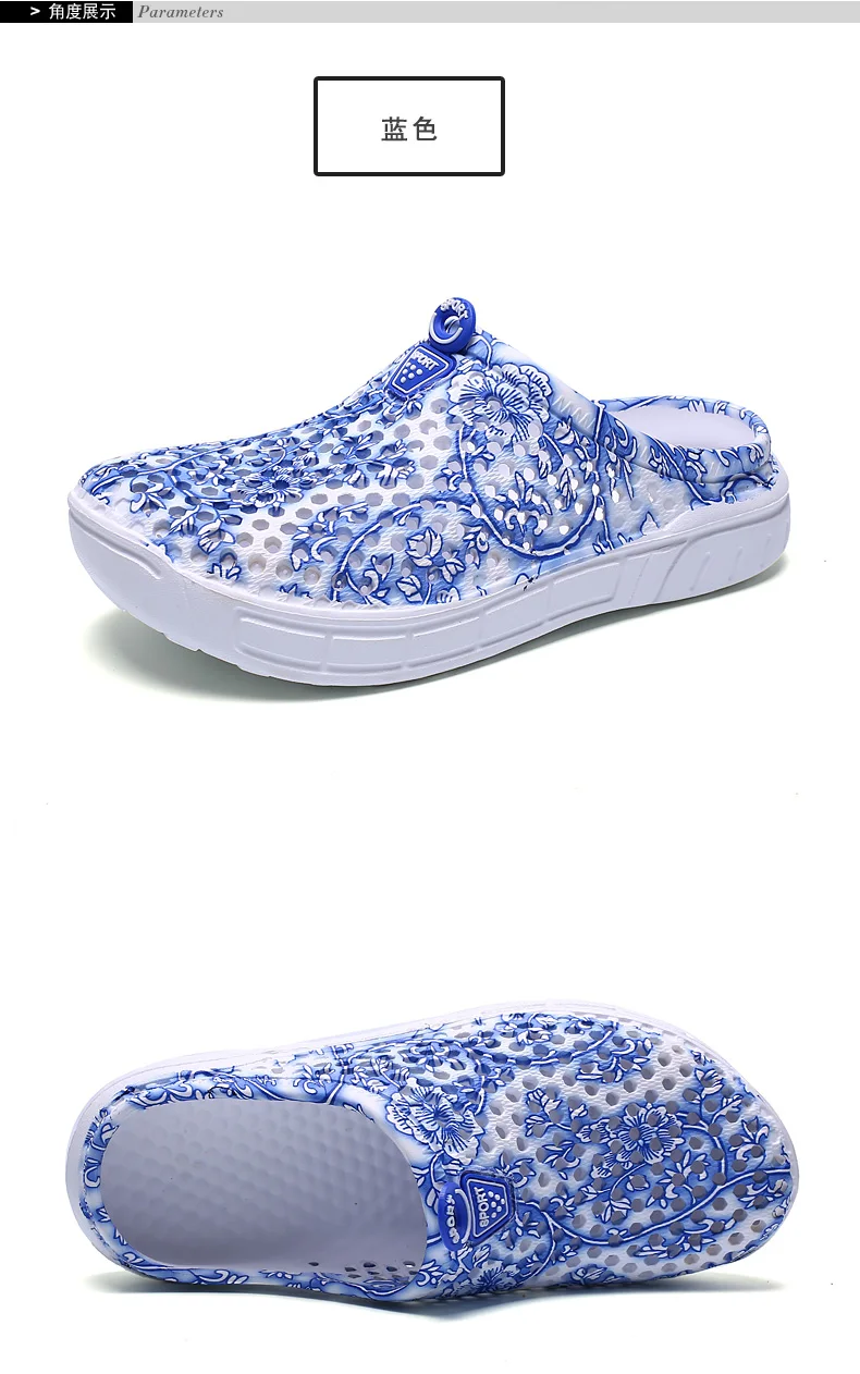 Damen Grüne Peaked Clogs Sommer Slip-On Schuhe Bequemes Atmungsaktives EVA-Material Modisches Schuhwerk – Detail 22