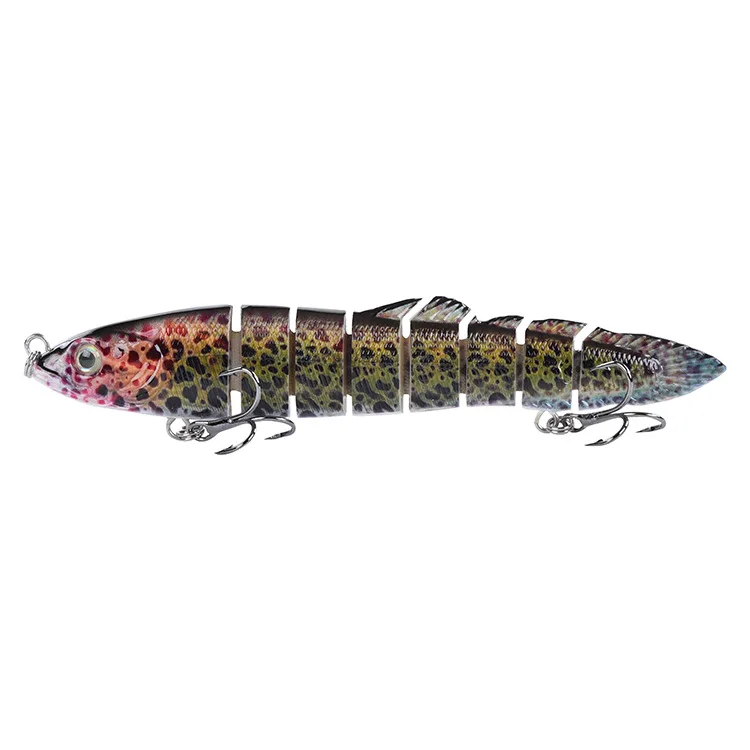 146 mm 26 g 8 Farben Simulation Bionik 8-teiliger Hecht Loach Lua Soft Tail Simulierter Angelköder