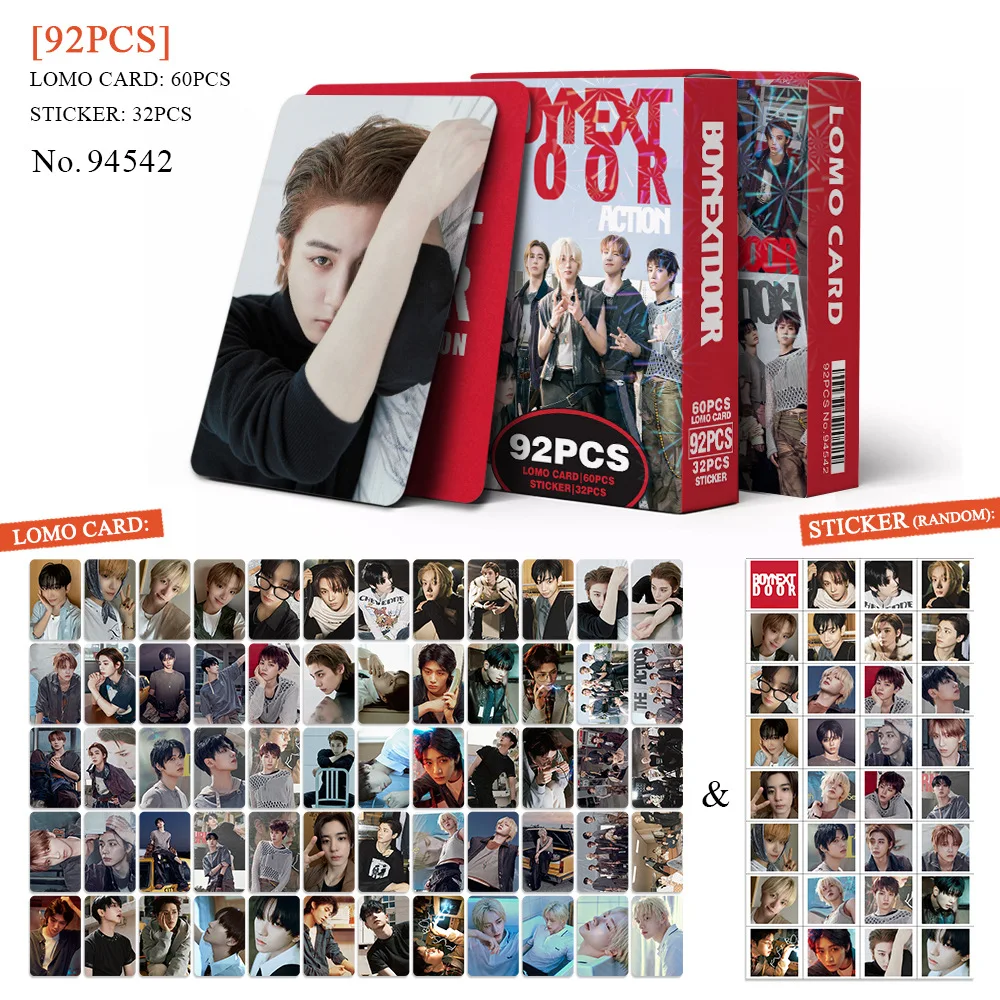 92/124 Pz/set Kpop Idol BOYNEXTDOOR Nuovo Album HD Printd Laser Lomo Carte SUNGHO WOONHAK LEEHAN Cartoline Fotografiche Adesivo Ventole Regali @