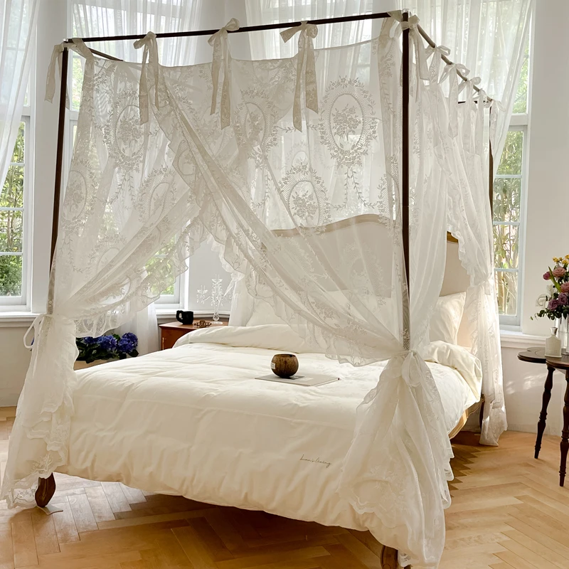 

New French court style mosquito net, bedroom household, anti-mosquito, encrypted lace material