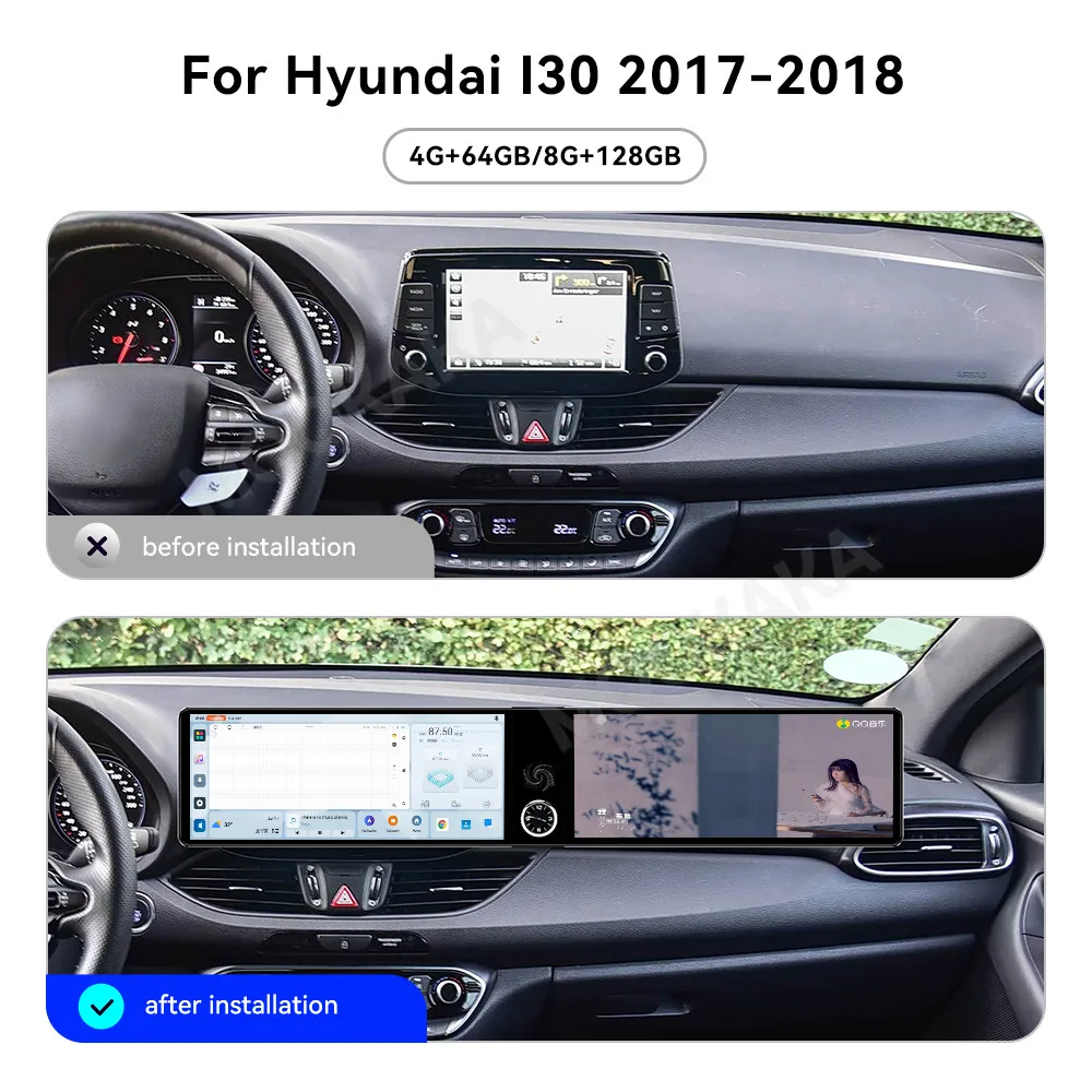 Touch Screen Car Radio For Hyundai I30 2017-2018 Android GPS Automotive Multimedia Auto Radio Stereo Receiver Head Unit