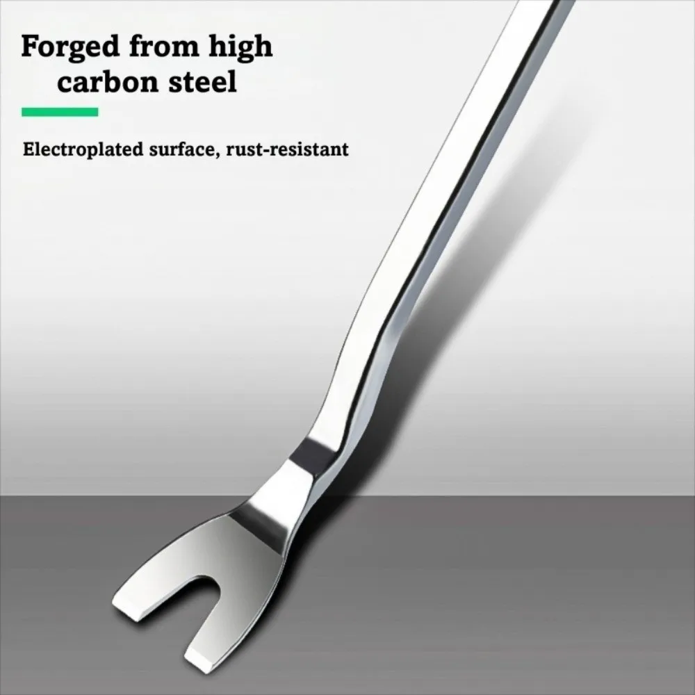 Multi-purpose Pry Bar Anti Slip Durable Door Panel Buckle Extractor Rubber-coated Handle Nail Removal Tool