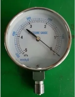 YE-75 imported overpressure prevention type vacuum diaphragm pressure gauge micro-pressure negative pressure-30-0-5-0-10-0kpa