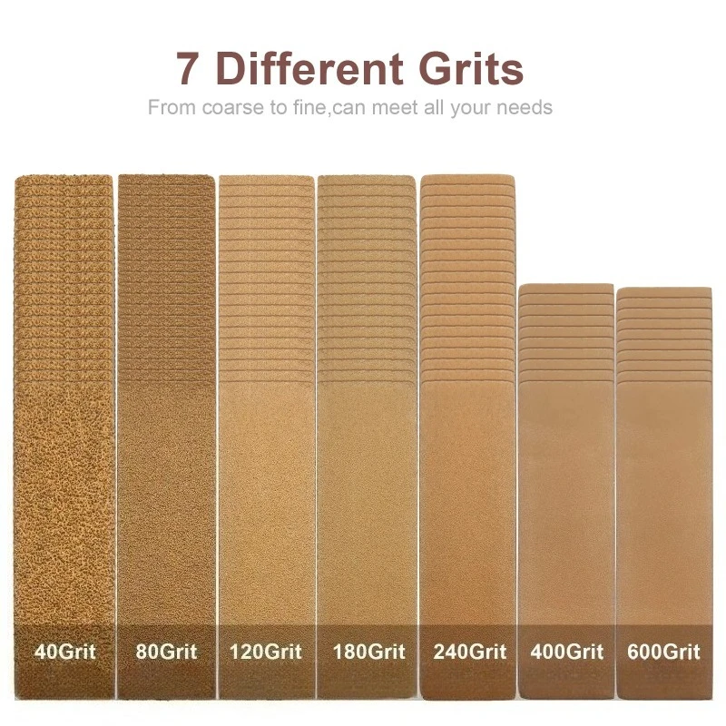 Micro Sanding Tools Hand Sanding Block and 120 PCS Sandpaper Sheets Wood Woodworking Small Detail Finishing Sander